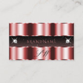 赤スタイリッシュと黒のダイヤきらめくズモノグラム 名刺 (正面)