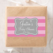 赤スタイリッシュカスタムちゃんシャワー水ボトルシール ラベル (インサイチュ)