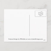 赤スタイリッシュクリスマスオーナメントクリスマス シーズンポストカード (裏面)