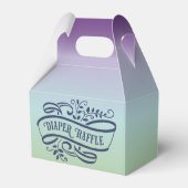 赤スタイリッシュグラデーションちゃんシャワーおむつラッフル フェイバーボックス (裏面サイド)