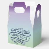 赤スタイリッシュグラデーションちゃんシャワーおむつラッフル フェイバーボックス (オープン)