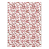 赤スタイリッシュフランスのエレガントトワールキツネウサギ テーブルクロス (正面)