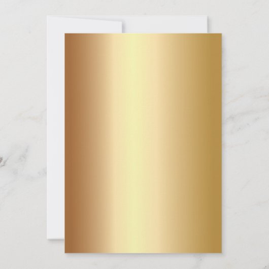 赤スタイリッシュリボン金箔卒業パーティー 招待状 (裏面)