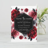 赤スタイリッシュ紅結婚赤 セーブザデート (スタンド正面)