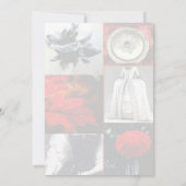 赤スタイリッシュ銀黒コラージュサンキューカード サンキューカード (裏面)