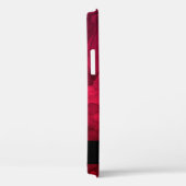 赤スタイリッシュ黒の水の色パターパーソナライズされたン Case-Mate iPhoneケース (裏面 / 右)