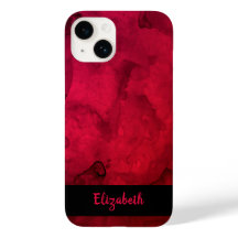 赤スタイリッシュ黒の水の色パターパーソナライズされたン