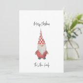 赤スチミニマルカンジナビア格言メリークリスマス シーズンカード (スタンド正面)