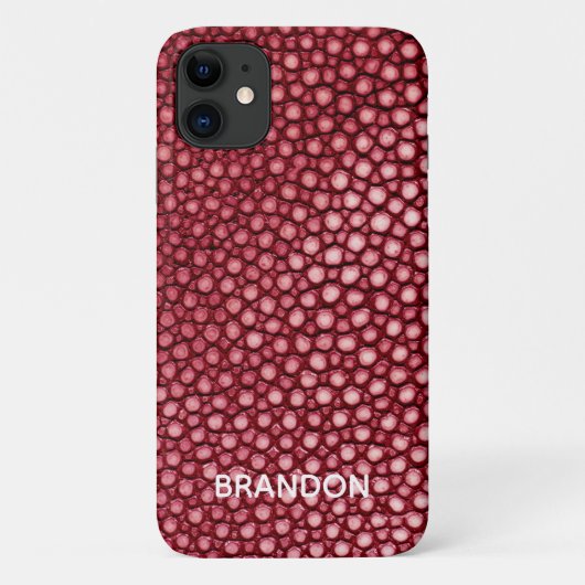 赤スティングレイ Case-Mate iPhoneケース (裏面)