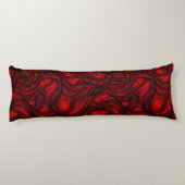 赤ステンドグラス抽象芸術 ボディピロー (裏面)