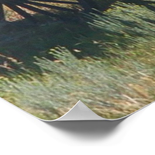 赤ステージコーおもしろいチ ポスター (角)