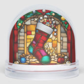 赤ストッキングフェイクステンドグラス (正面)