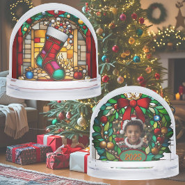 赤ストッキングフェイクステンドグラス