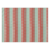 赤ストライプのと緑 テーブルクロス (正面(横))