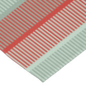 赤ストライプのと緑 テーブルクロス (アングル)