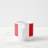 赤ストライプの エスプレッソカップ (裏面)
