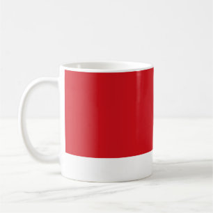 赤ストライプの コーヒーマグカップ