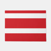 赤ストライプの ドアマット (正面)