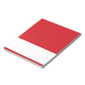 赤ストライプの ノートパッド (回転)