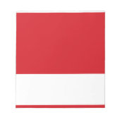 赤ストライプの ノートパッド (正面)