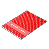 赤ストライプの ノートブック (左側)