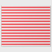 赤ストライプの ラッピングペーパー (フラット)