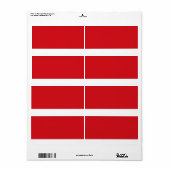 赤ストライプの ラベル (フルシート)