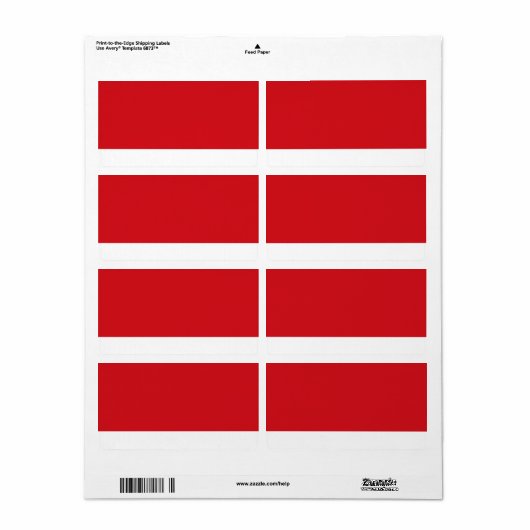 赤ストライプの ラベル (フルシート)