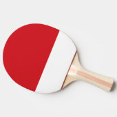 赤ストライプの 卓球ラケット (横)