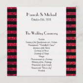 赤ストライプグリッターストライプ、線結婚、 プログラム (正面)