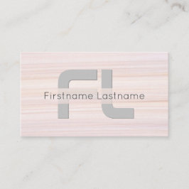 赤ストライプ大理石の表面モノグラエレガントムストリップ 名刺
