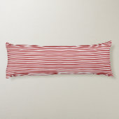 赤ストライプ枕 ボディピロー (裏面)
