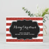 赤ストライプ白黒聖降誕祭 シーズンカード (スタンド正面)