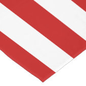 赤ストライプ色 ショートテーブルランナー (コーナー)