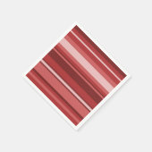 赤ストライプ色 スタンダードカクテルナプキン (角)