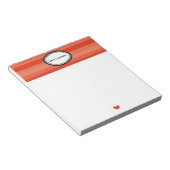 赤ストライプ色 ノートパッド (アングル)