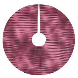 赤ストライプ色 ブラッシュドポリエステルツリースカート