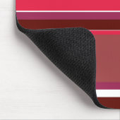 赤ストライプ色 マウスパッド (コーナー)