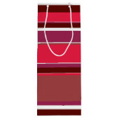 赤ストライプ色 ワインギフトバッグ (裏面)