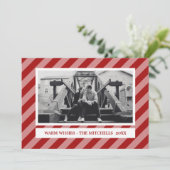 赤ストライプ色 |時代を超越 |休日カスタムの写真 シーズンカード (スタンド正面)