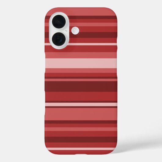 赤ストライプ色 Case-Mate iPhoneケース (裏面)