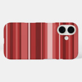 赤ストライプ色 Case-Mate iPhoneケース (裏面 (横))
