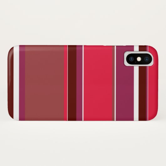 赤ストライプ色 Case-Mate iPhoneケース (裏面(横))