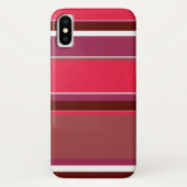 赤ストライプ色 Case-Mate iPhoneケース (裏面)