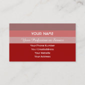 赤ストライプ語国際的hello 名刺 (裏面)