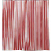 赤ストライプ2シャワーカーテン シャワーカーテン (正面)