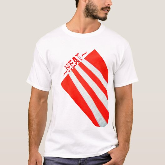 ~赤ストライプ~赤ストライプいカスタマイズIT Tシャツ (正面)