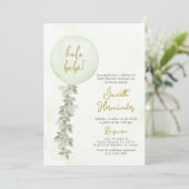 赤スペインのちゃんシャワーセージ緑のバルーン 招待状 (スタンド正面)