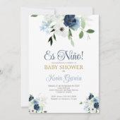 赤スペインのちゃんシャワー 招待状 (正面)