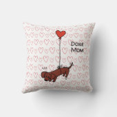 赤スムーズダックスシャントハートバルーン クッション (裏面)